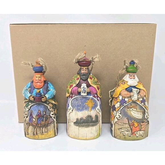 Jim Shore 2004 3 Wisemen Hanging Ornament #117712 in box JS15
